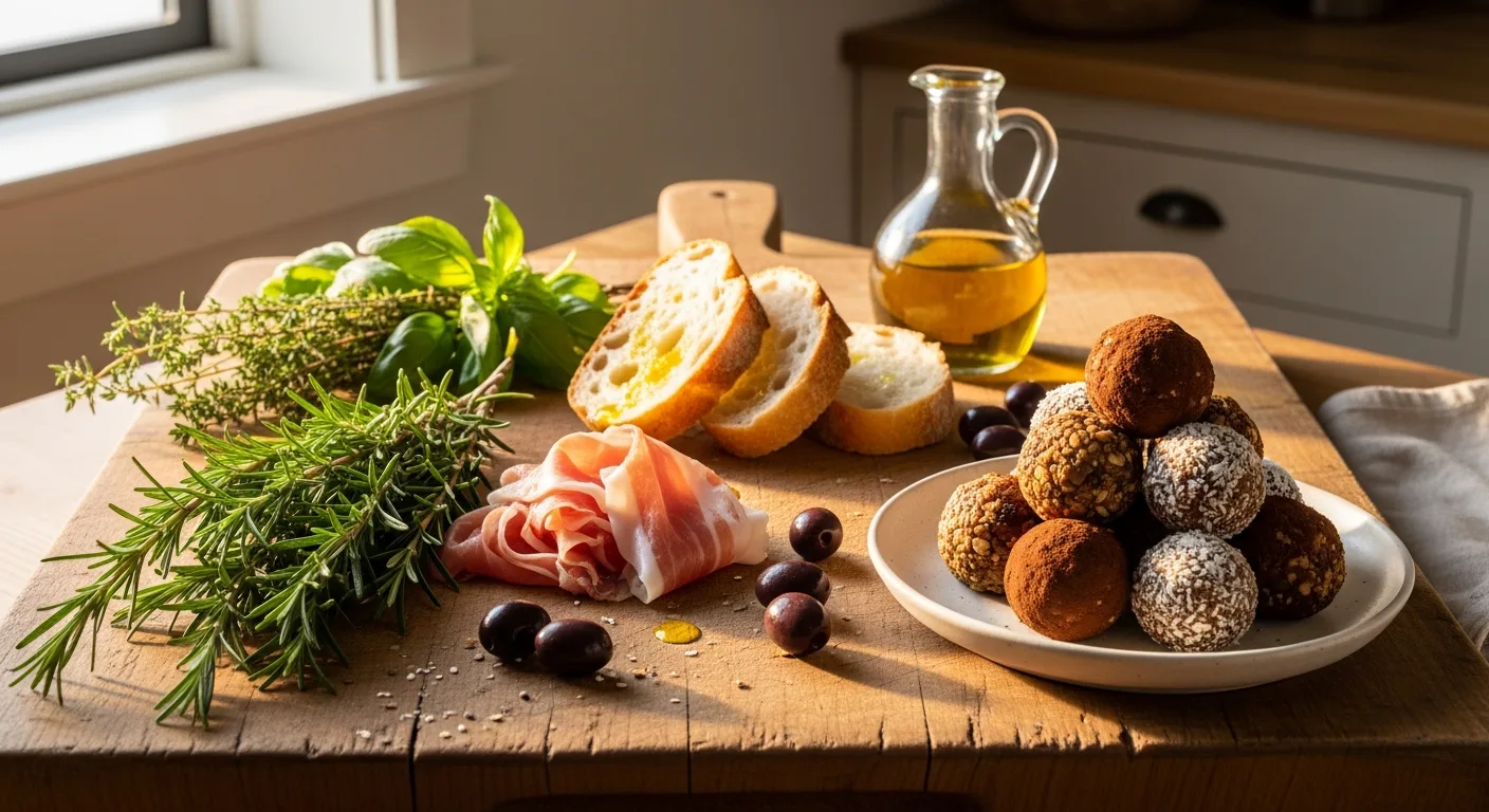 Cuisine élégante avec bouteille d'huile CBD, planche à découper en bois et herbes fraîches