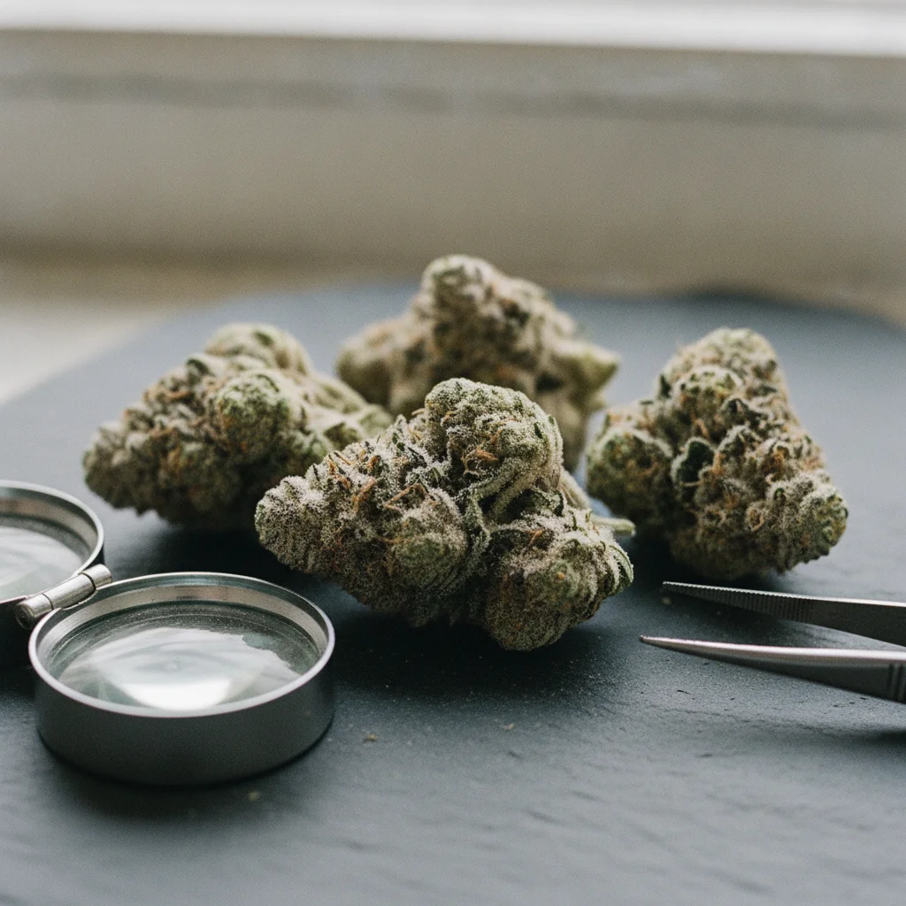 Reconnaître une fleur CBD de qualité : trichomes, couleur, odeur et texture